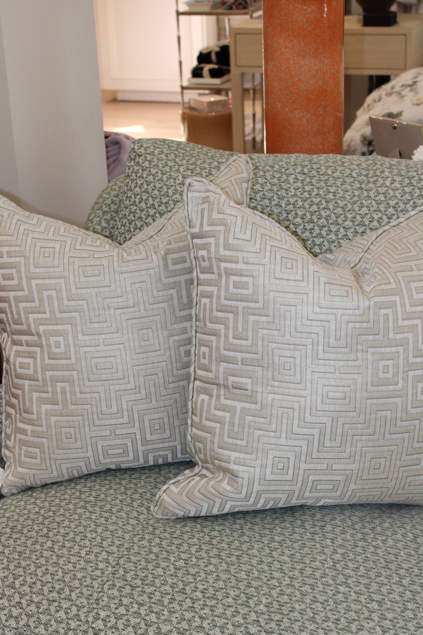 Jim Thompson Fret Maze Pillow
