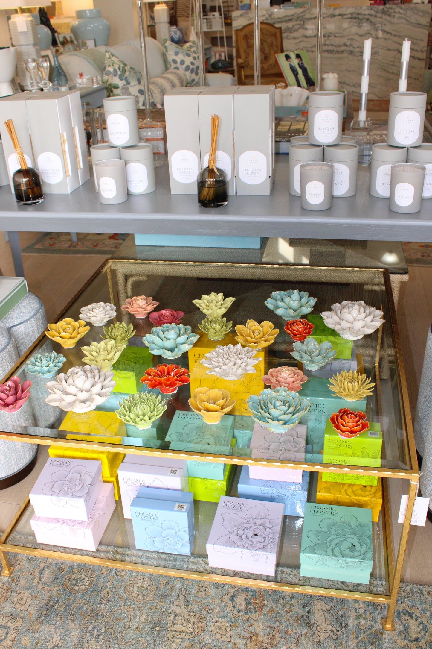 Robin's Egg Blue Aurora Water Lily Ceramic Flower