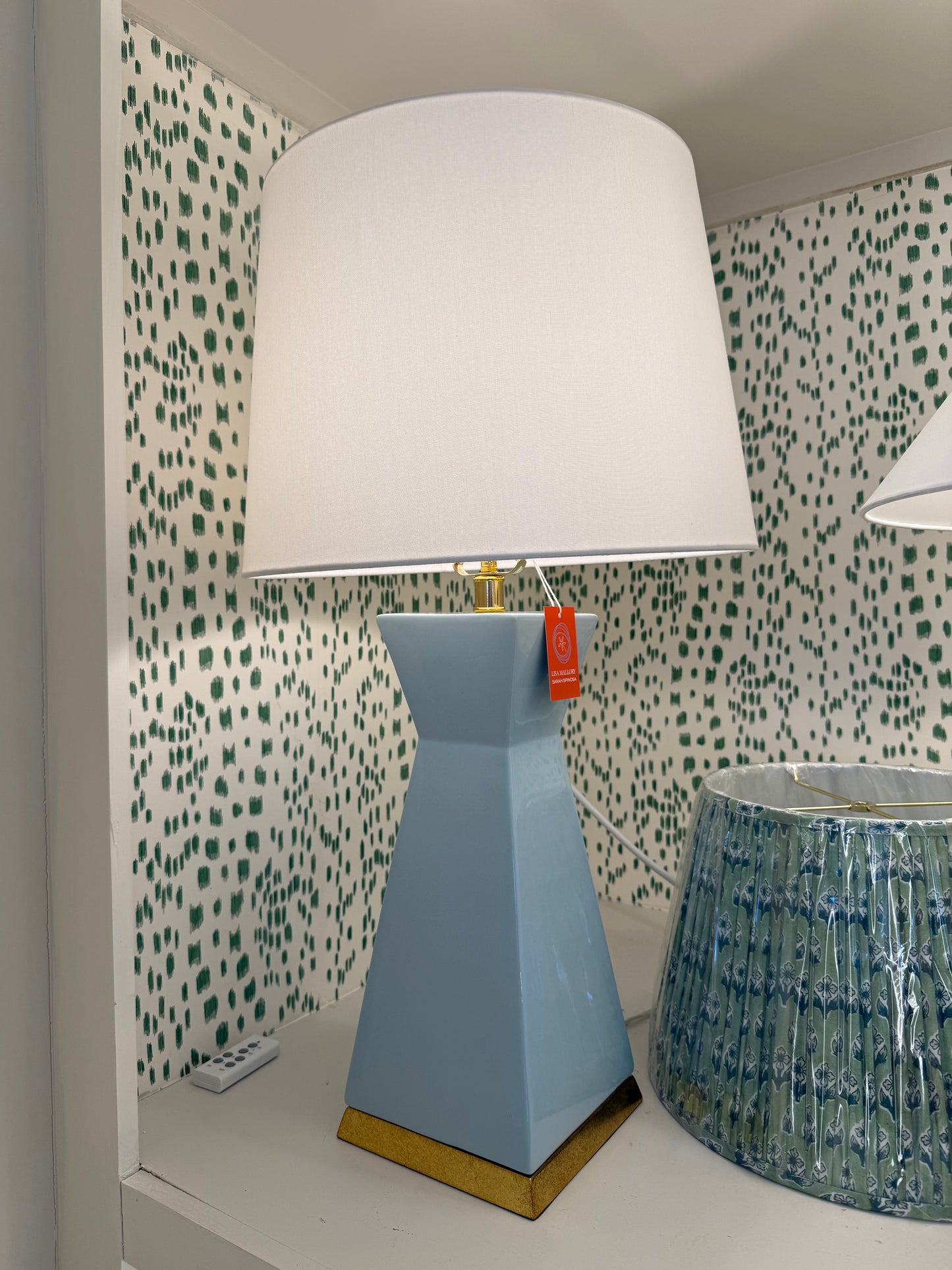 Heather Light Blue Lamp