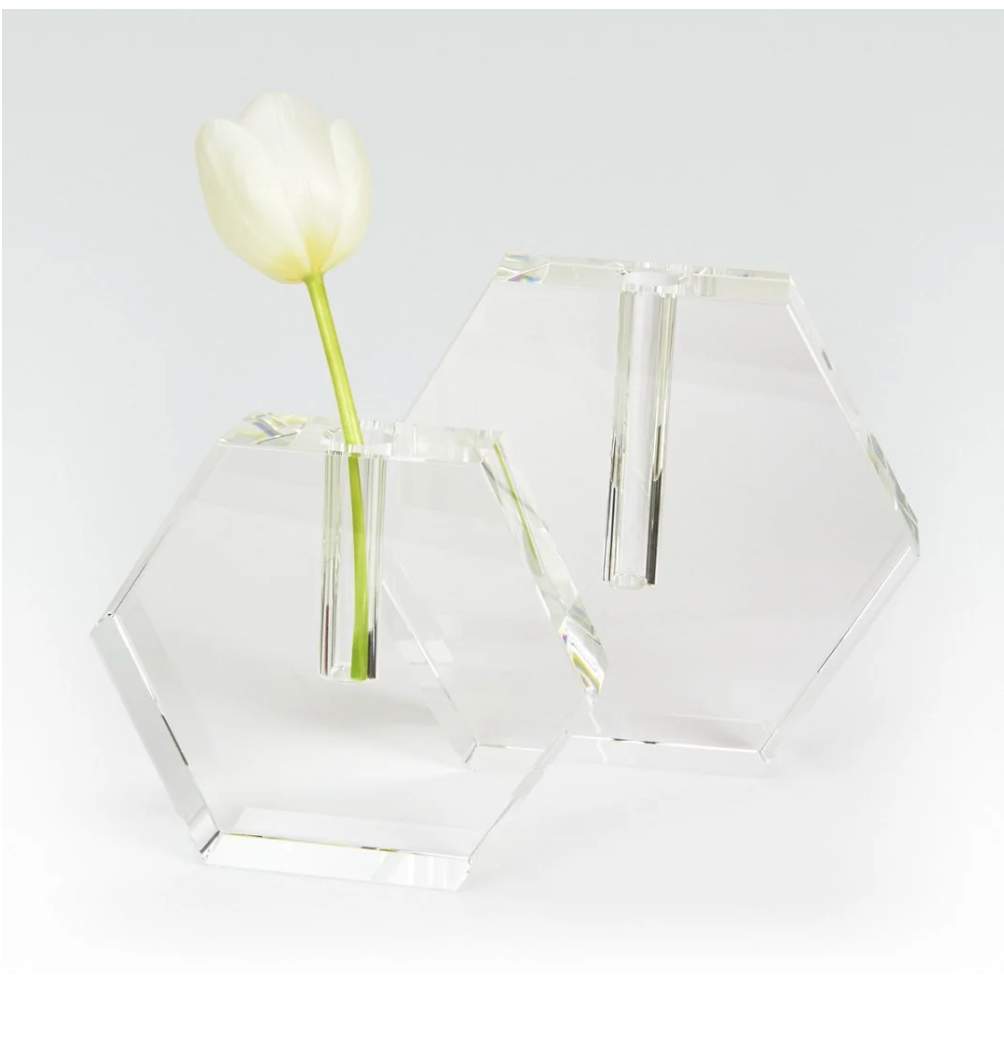 Popwell/Hahn: Crystal Bud Vases