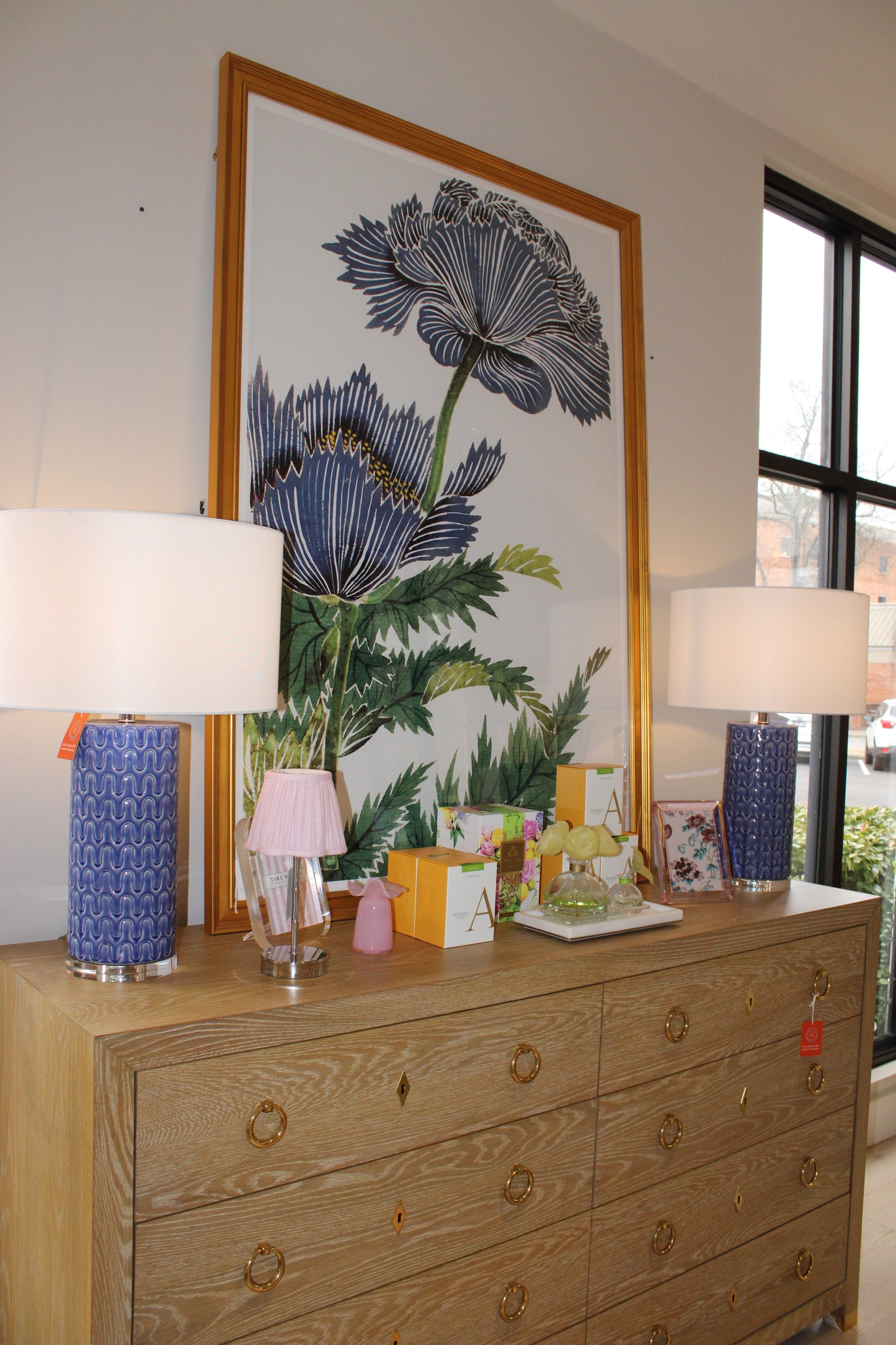 St. Barts Caribbean Blue Lamp