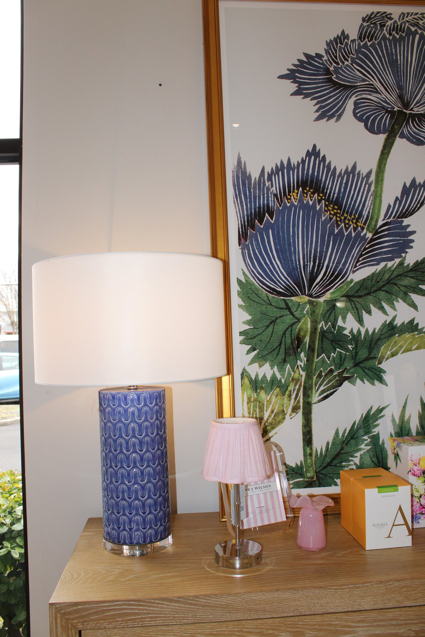 St. Barts Caribbean Blue Lamp