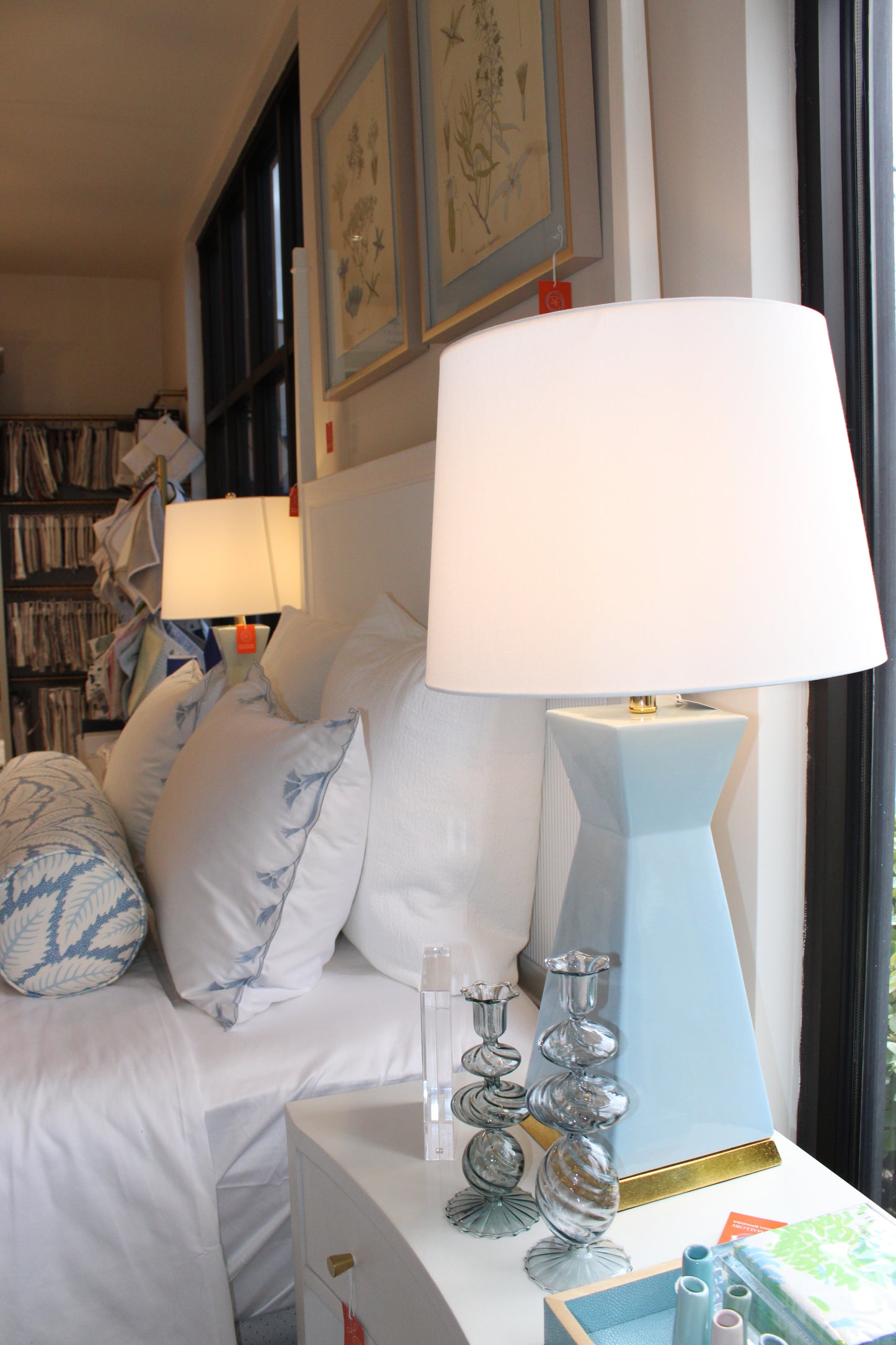 Heather Light Blue Lamp