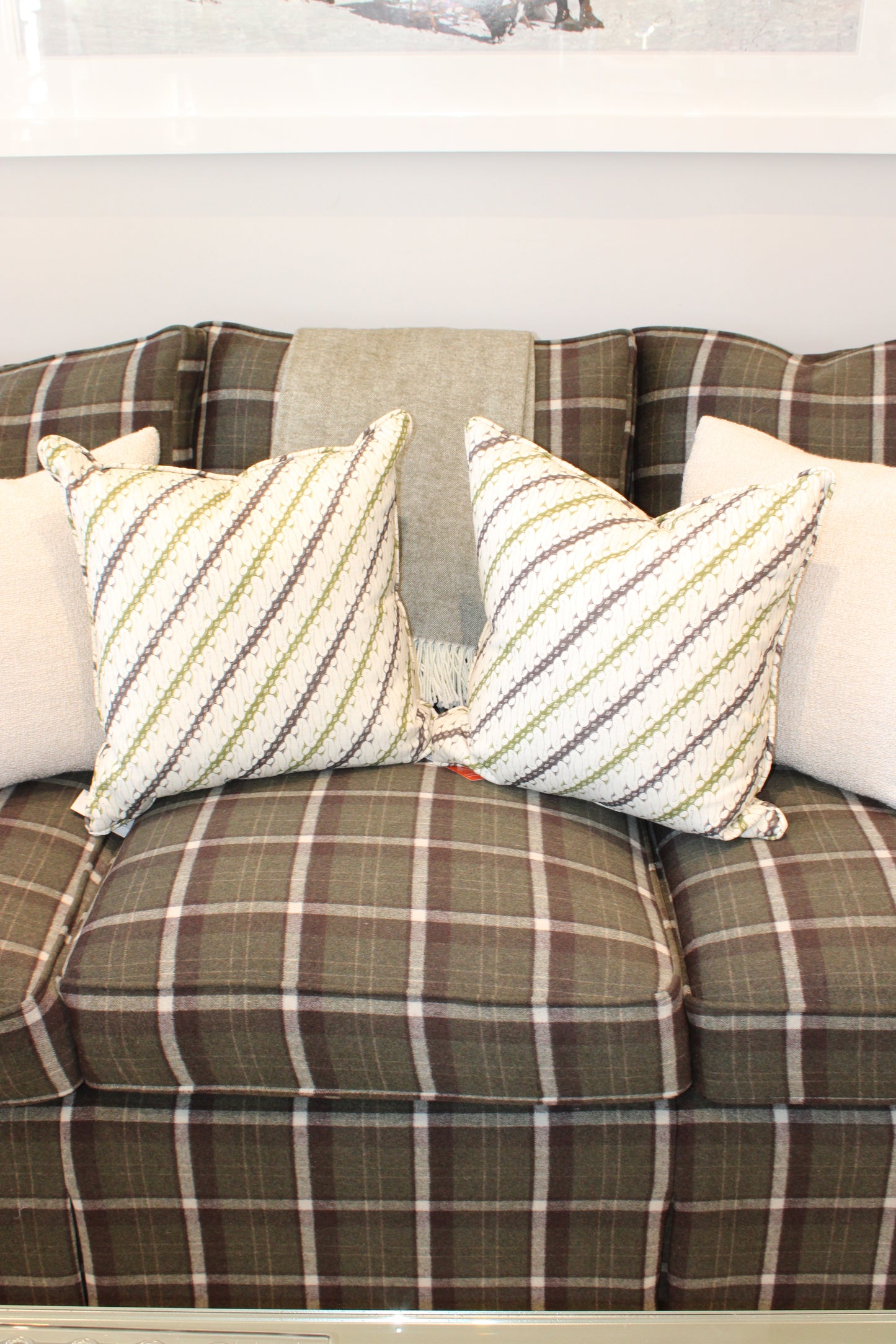 Schumacher Ronnie Green 22x22 Pillow