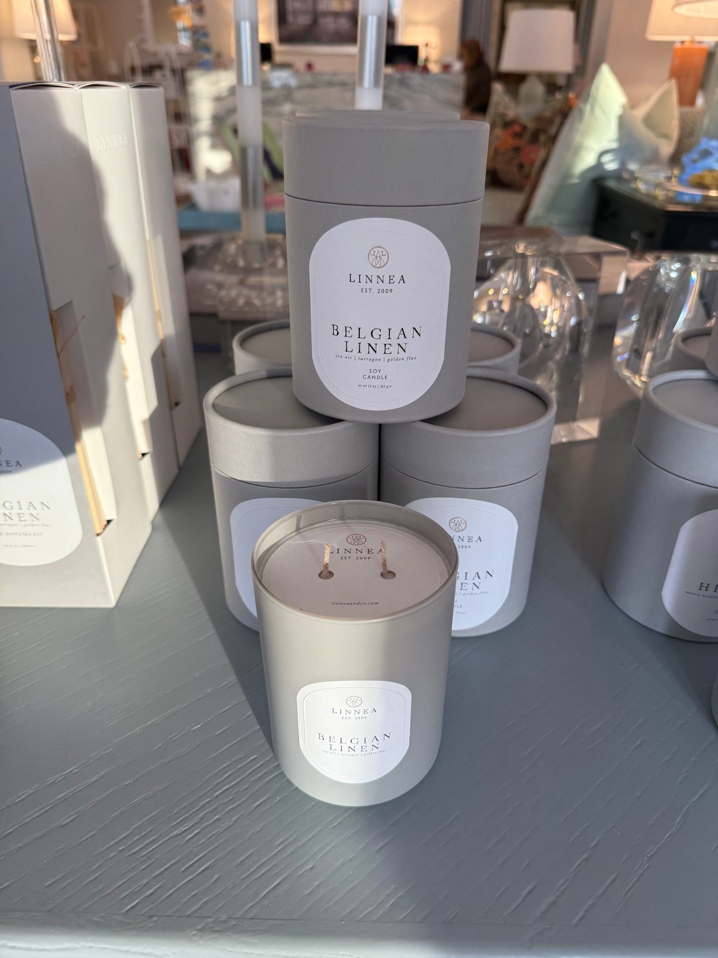 Belgian Linen Candle