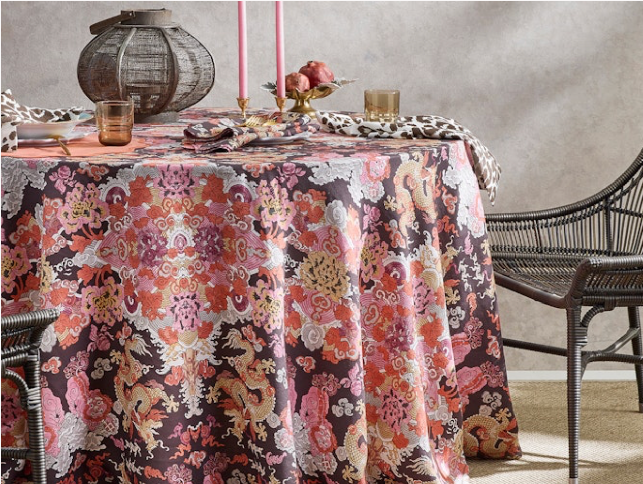 Magic Mountain Placemat Chocolate Persimmon