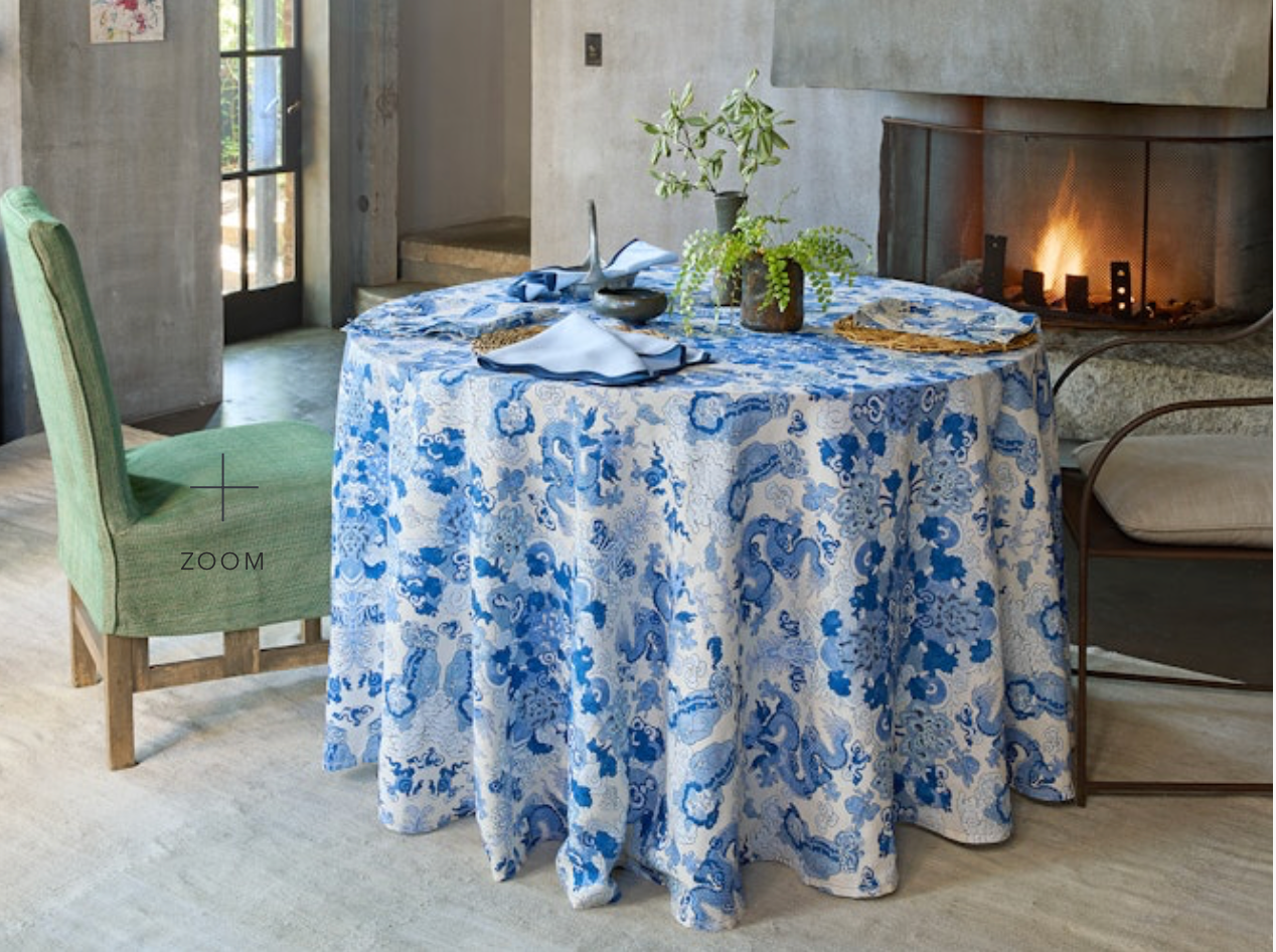 Magic Mountain Placemat Porcelain Blue- Set of 4