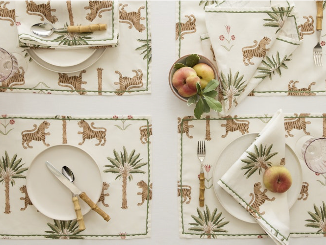 Tiger Palm Placemat - Set of 4