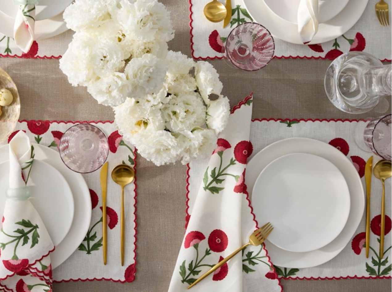 Gisele Placemat Scarlet- Set of 4