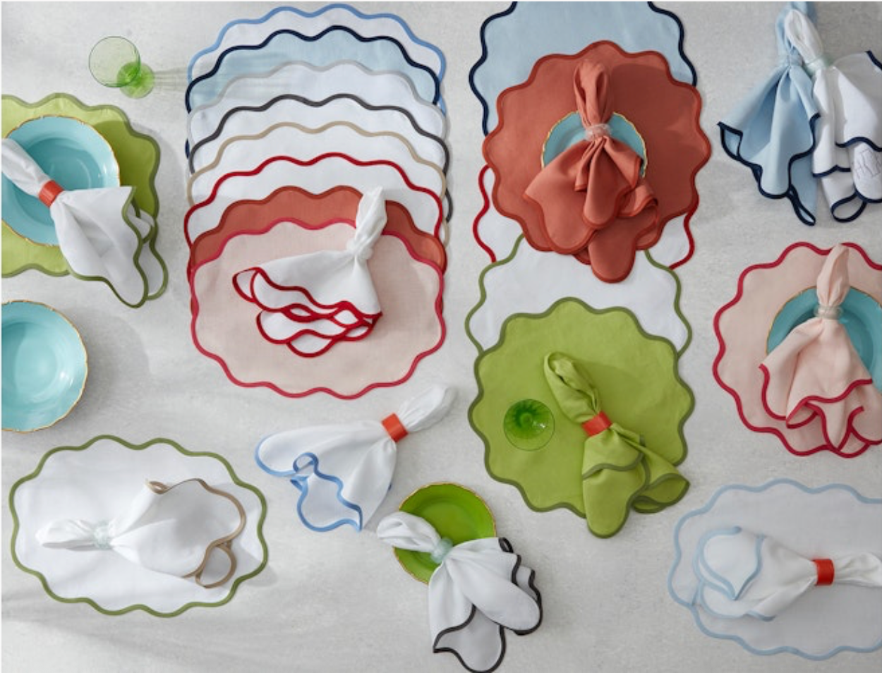 Scallop Edge Placemat - Set of 4