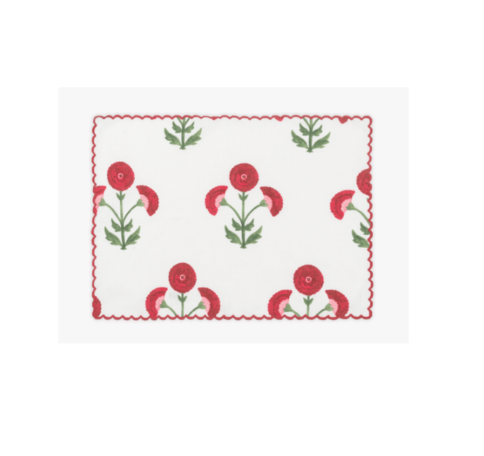 Gisele Placemat Scarlet- Set of 4