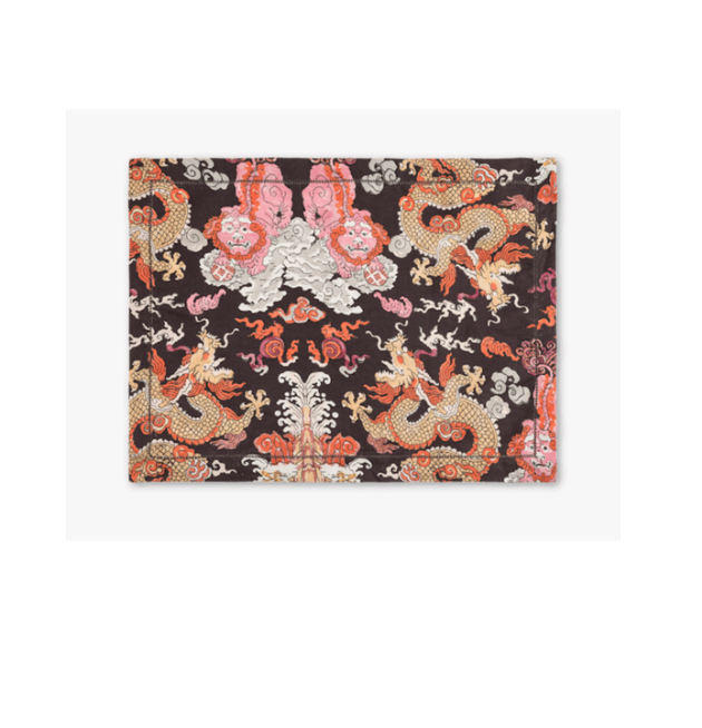Magic Mountain Placemat Chocolate Persimmon