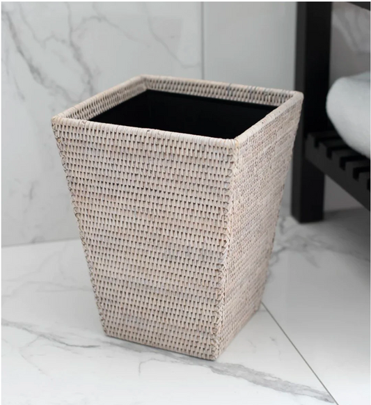 McFadden/Fields: Rattan Waste Basket