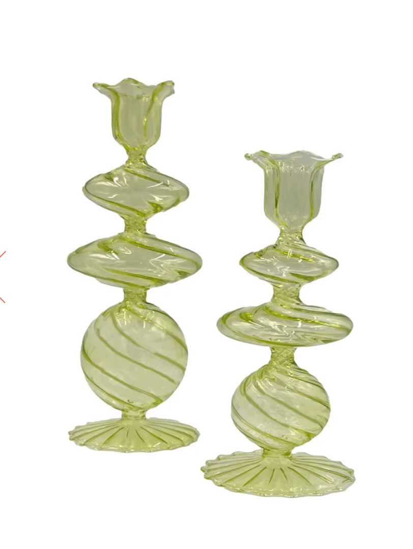 Popwell/Hahn: Swirl Candlesticks