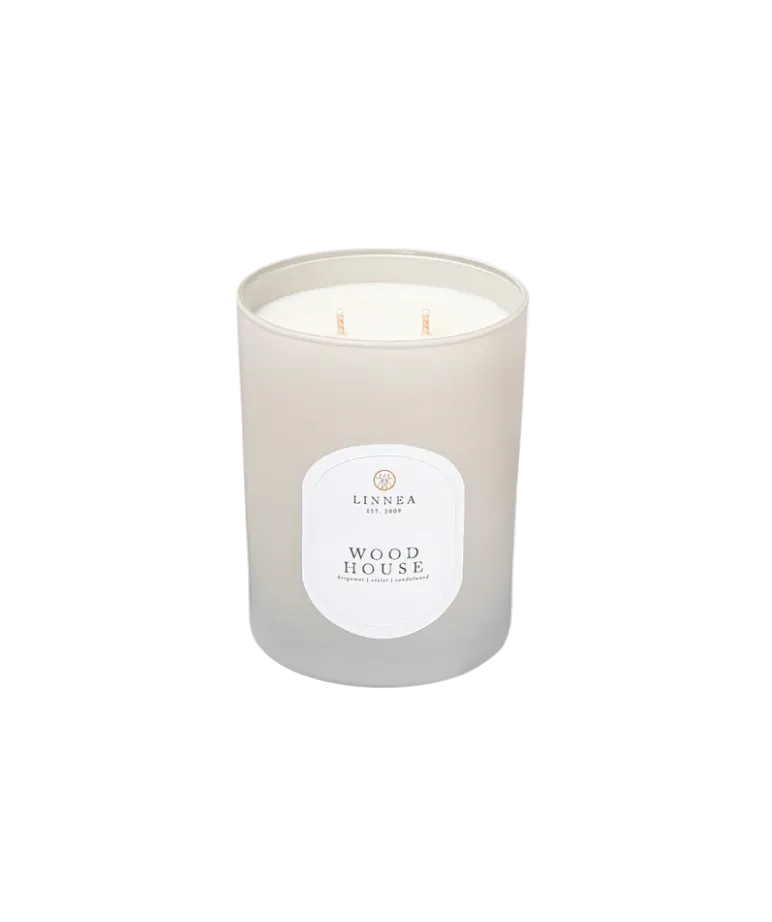 Wood House Candle