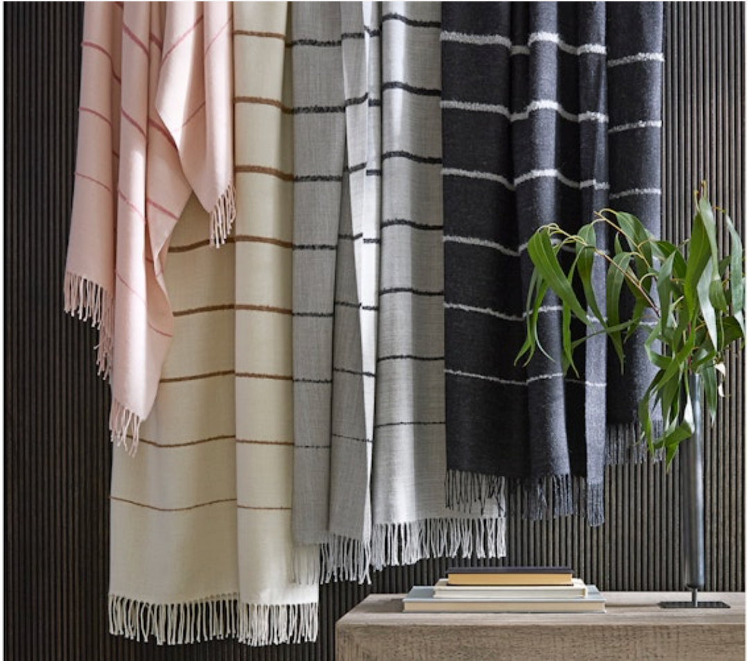 Amelia Stripe Throw