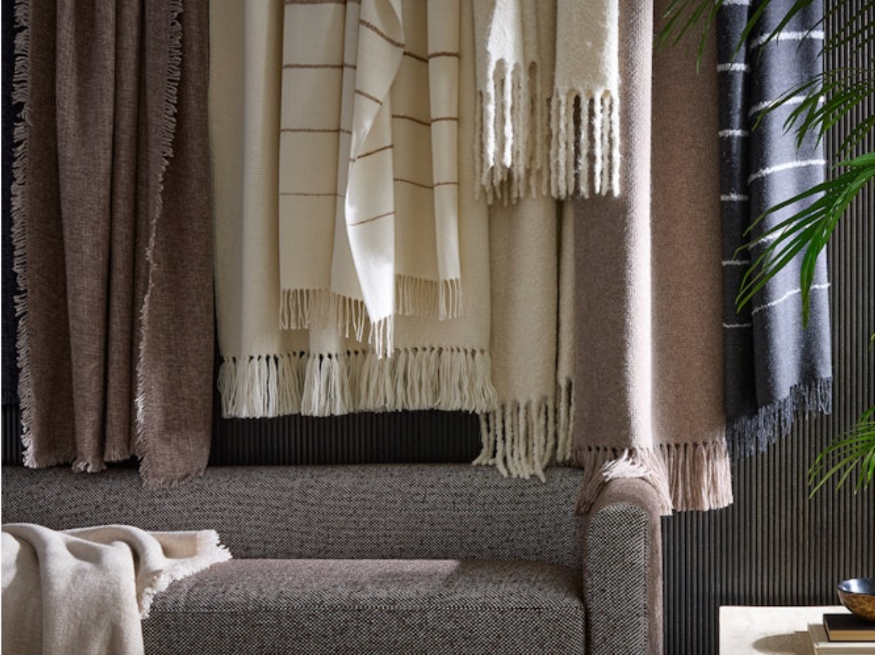Amelia Stripe Throw