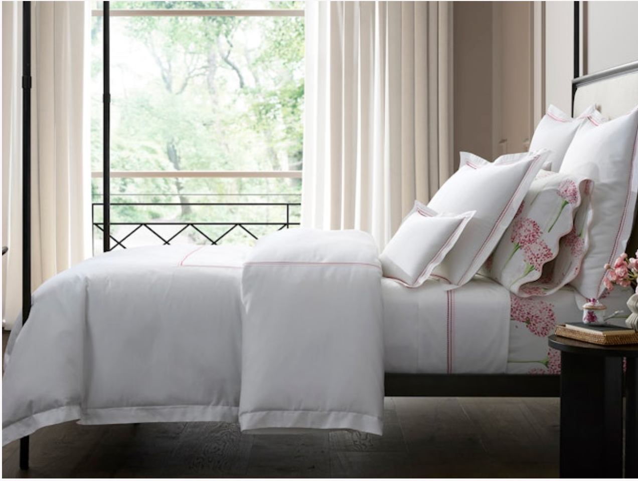 Amara Triple Pearl Pillowcase - Pair