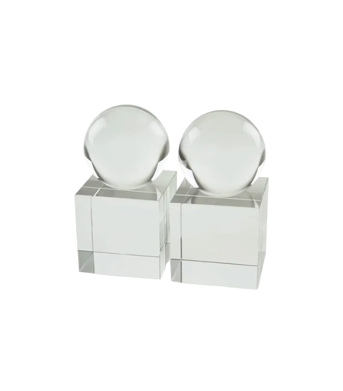 McFadden/Fields: Pair Crystal Bookends