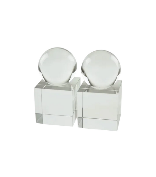 McFadden/Fields: Pair Crystal Bookends