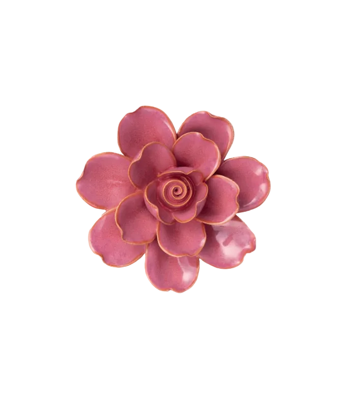 Blush Pink Tahitian Gardenia Ceramic Flower