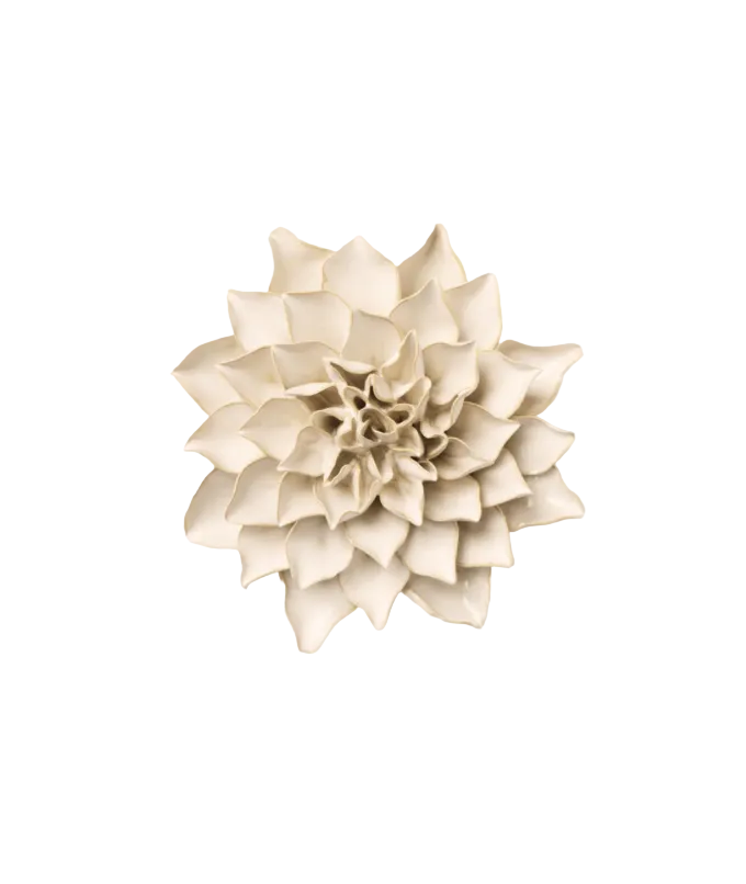 Ivory Autumn Azalea Ceramic Flower