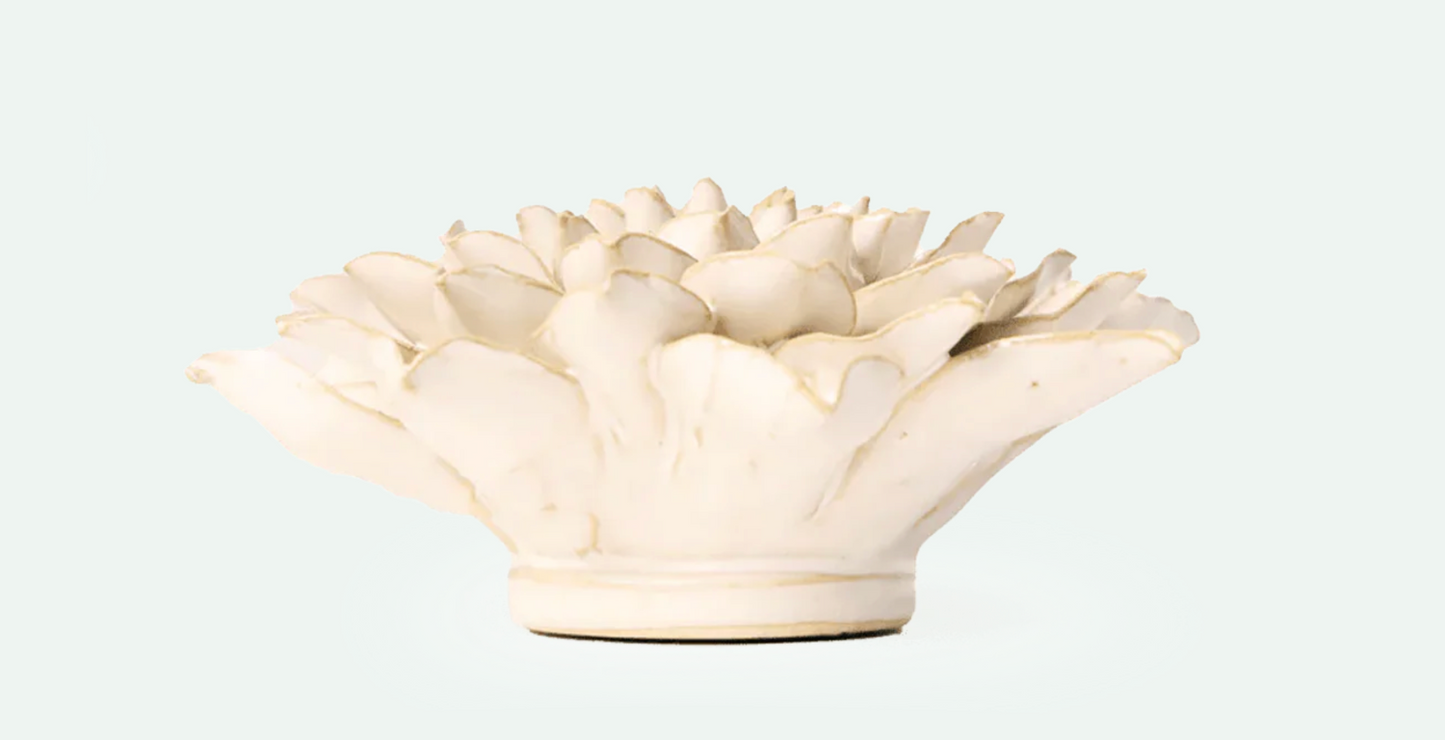 Ivory Autumn Azalea Ceramic Flower