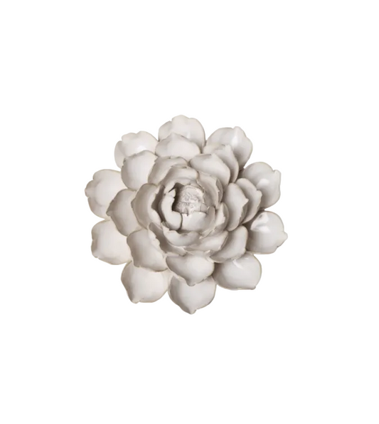 Ivory Empire Cabbage Ceramic Flower