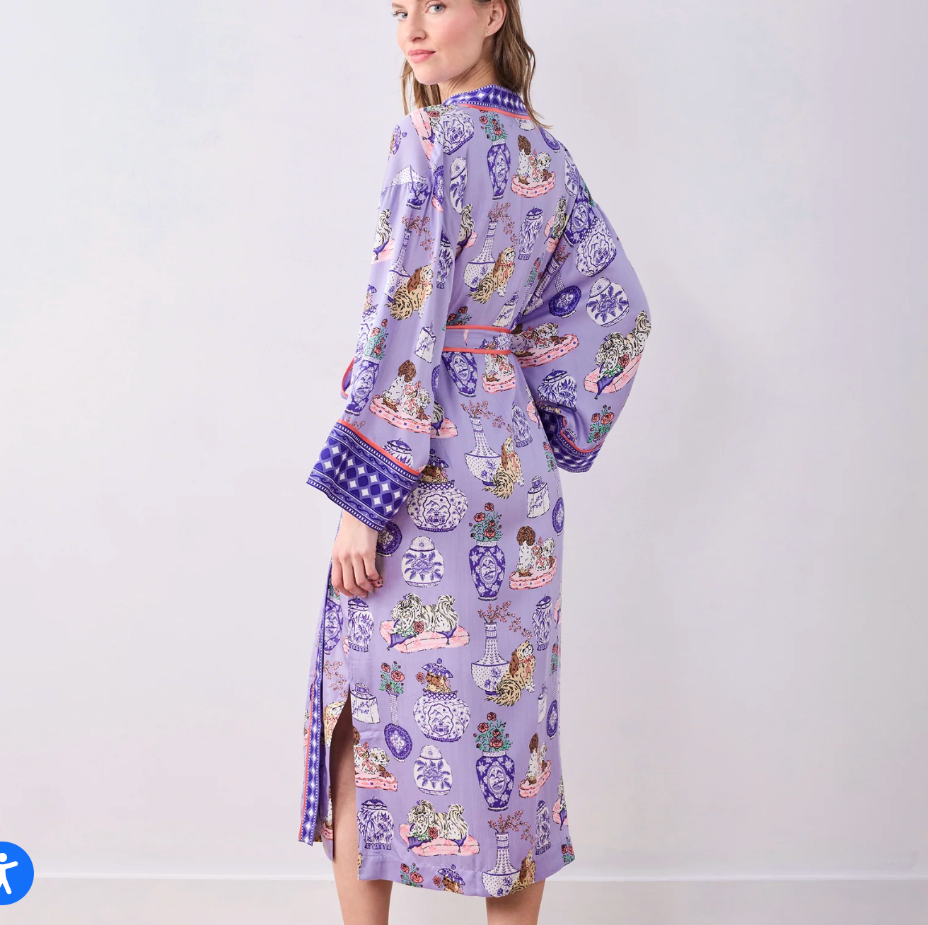 Fancy Dogs Eco Satin Robe