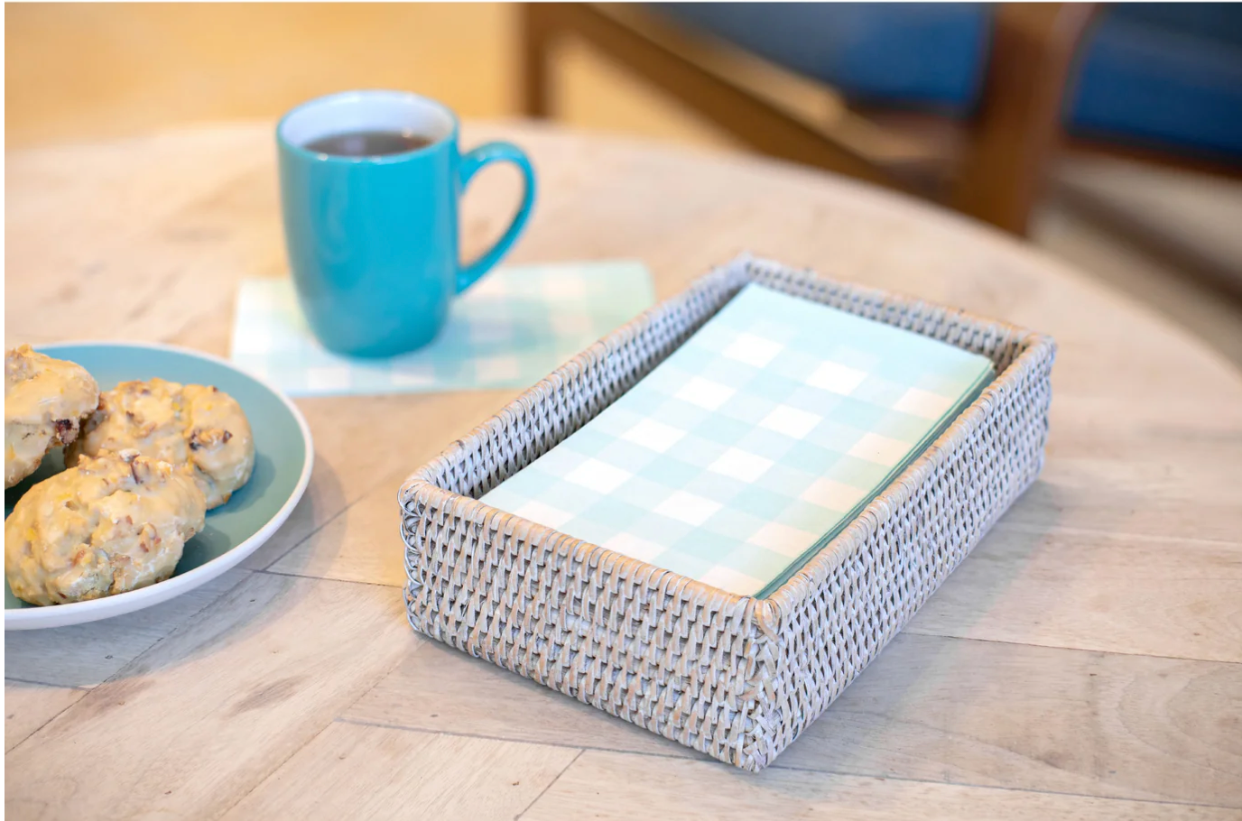 McFadden/Fields: Rattan Vanity Set